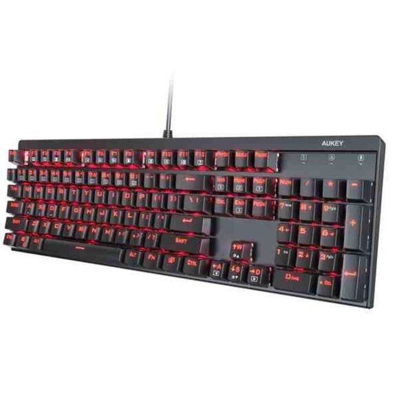 AUKEY KMG6 Mechanical Keyboard Red Switches 104key - Picture 1 of 12